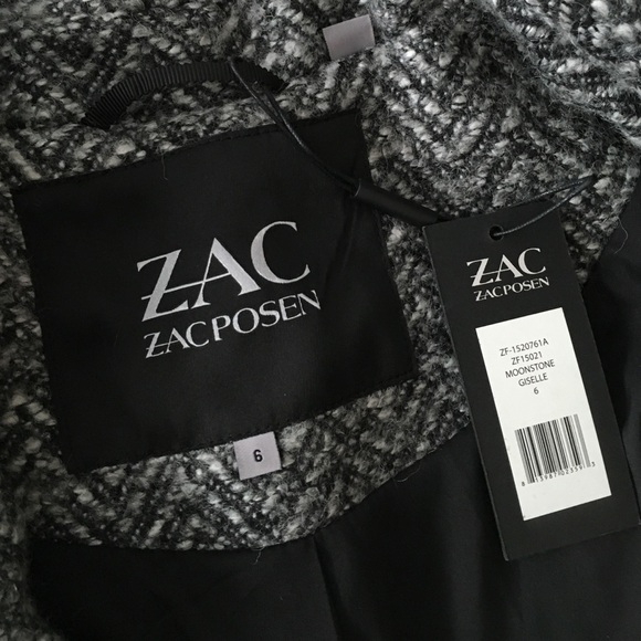 Zac Posen Boyfriend Herringbone Coat•NWT - Picture 6 of 6